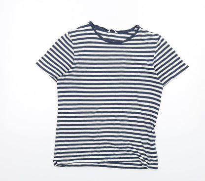 Womens UK Size S NEXT Blue Basic T-Shirt