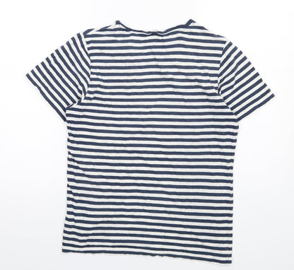 Womens UK Size S NEXT Blue Basic T-Shirt