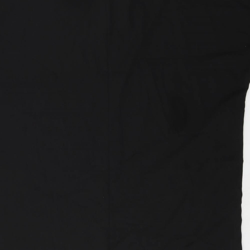 Zizzi Womens Black Polyester T-Shirt Dress Size M Round Neck Pullover