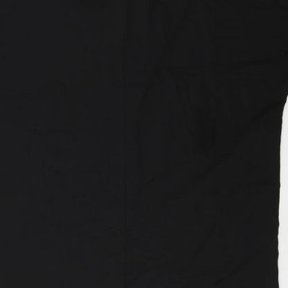 Zizzi Womens Black Polyester T-Shirt Dress Size M Round Neck Pullover