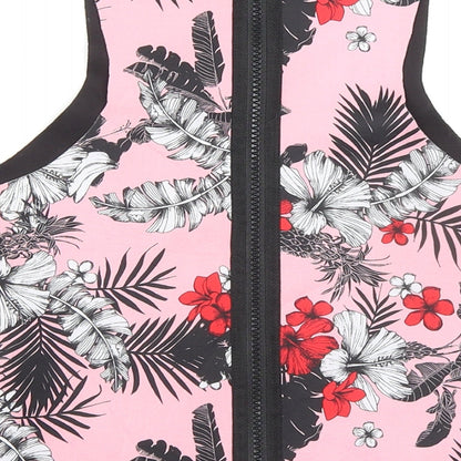 Womens UK Size S Cotton On Pink Cropped Tank
