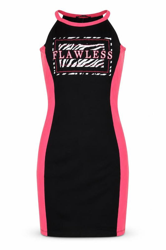 Select Womens Black Colourblock Viscose Bodycon Size 8 Round Neck Pullover - Flawless