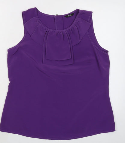 Womens UK Size 16 Marks and Spencer Purple Basic Tank