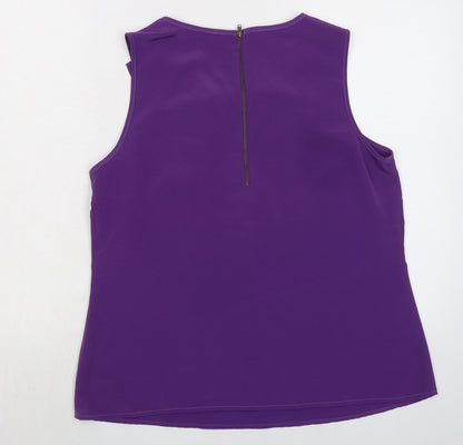 Womens UK Size 16 Marks and Spencer Purple Basic Tank