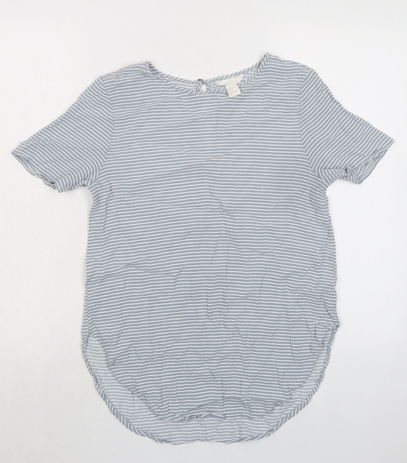 Womens UK Size 10 H&M Grey Basic T-Shirt