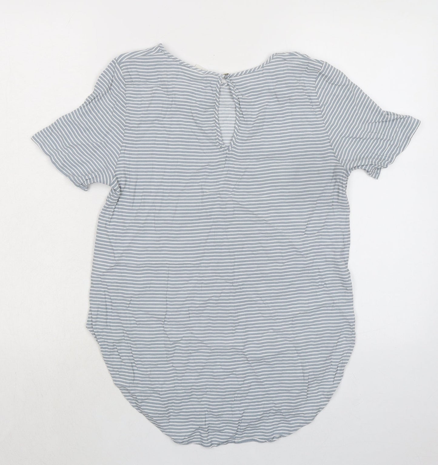Womens UK Size 10 H&M Grey Basic T-Shirt