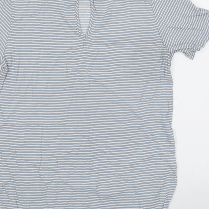 Womens UK Size 10 H&M Grey Basic T-Shirt