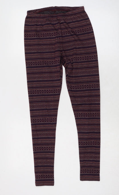 Womens UK Size S New Look  Carrot Multicoloured Leggings