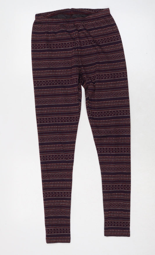 Womens UK Size S New Look  Carrot Multicoloured Leggings