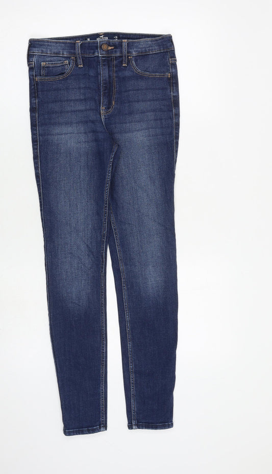 Hollister Womens Blue Cotton Skinny Jeans Size 26 in L28 in Slim Zip