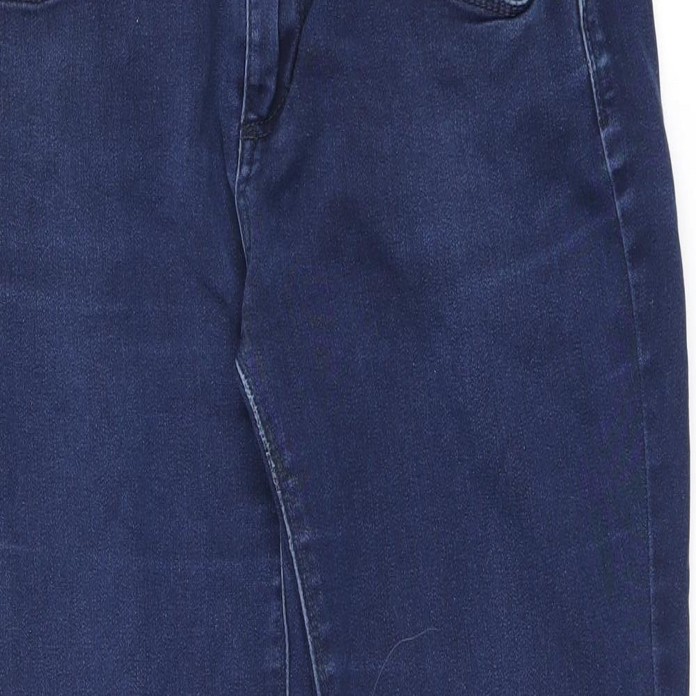LIFT & SHAPE Womens Blue Cotton Skinny Jeans Size 12 L28 in Regular Zip