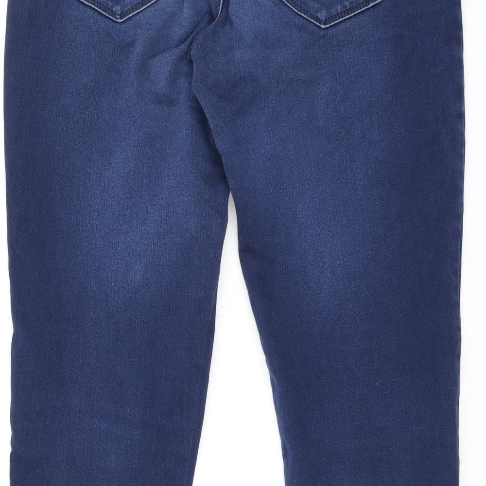 LIFT & SHAPE Womens Blue Cotton Skinny Jeans Size 12 L28 in Regular Zip