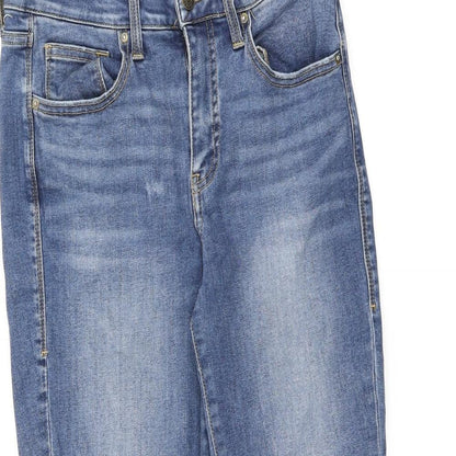 LuLaRoe Womens Blue Cotton Skinny Jeans Size 28 in L26.5 in Regular Zip