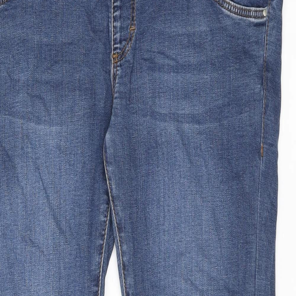 Topshop Womens Blue Cotton Jegging Jeans Size 12 L28 in Relaxed