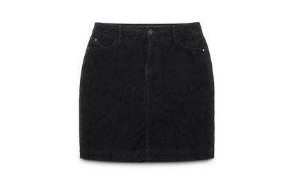 Womens UK Size 10 Indigo A-Line Corduroy Skirt