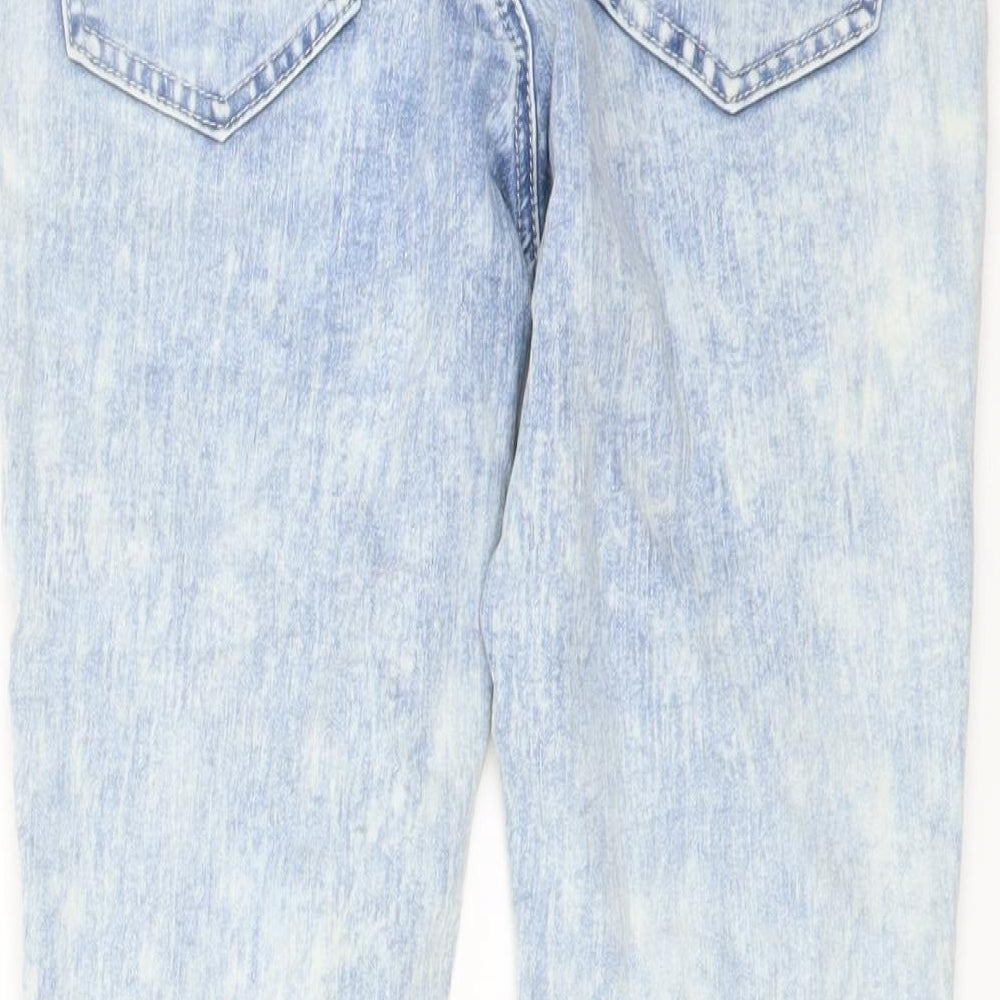 Womens UK Size 12 The Rockn Rev Regular Fit Skinny Blue Jeans