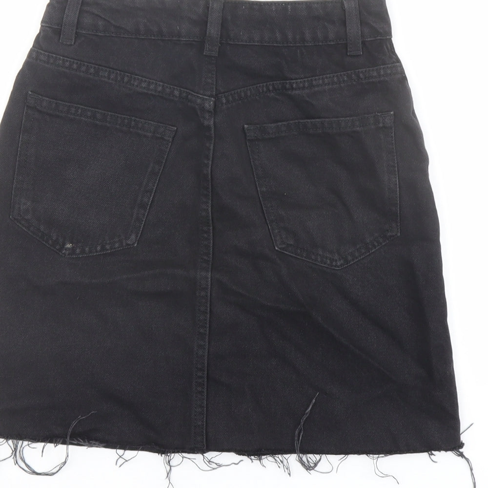 Womens UK Size 4 Denim & Co. A-Line Denim Skirt