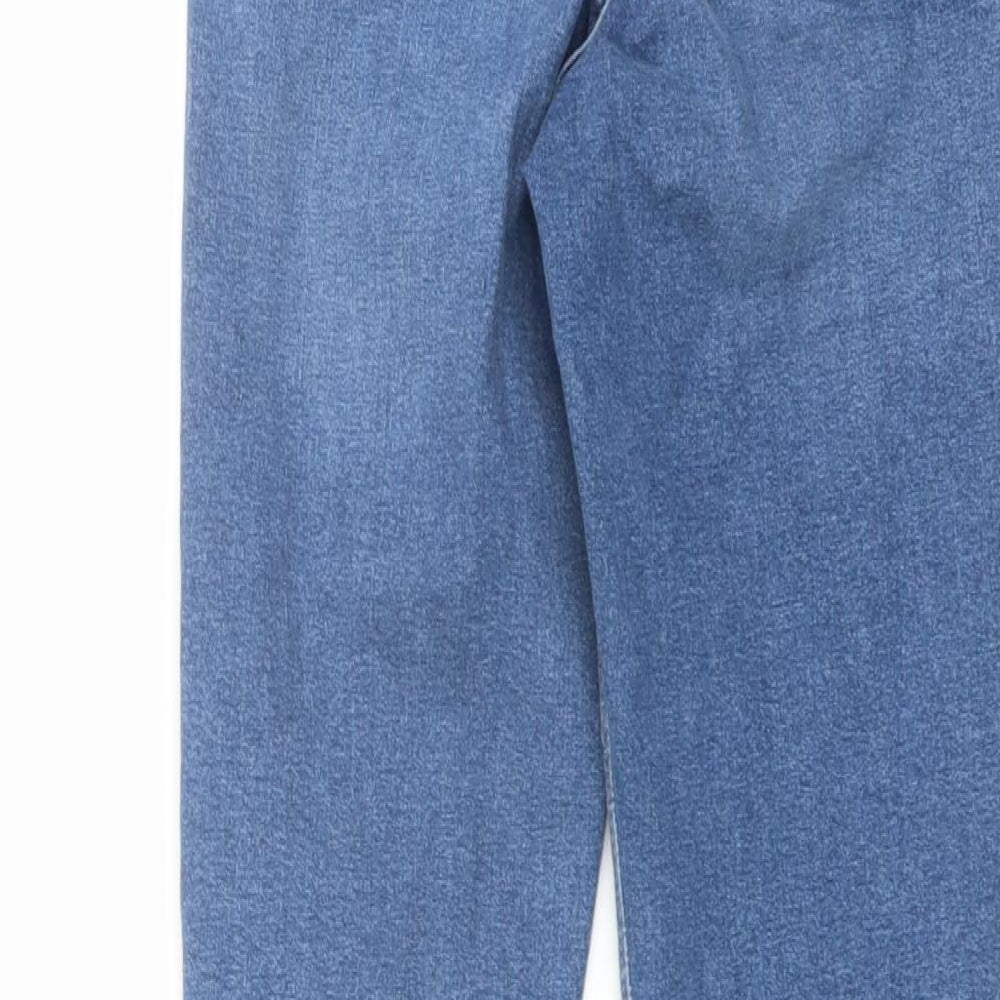 Topshop Womens Blue Cotton Skinny Jeans Size 26 in L32 in Regular Button