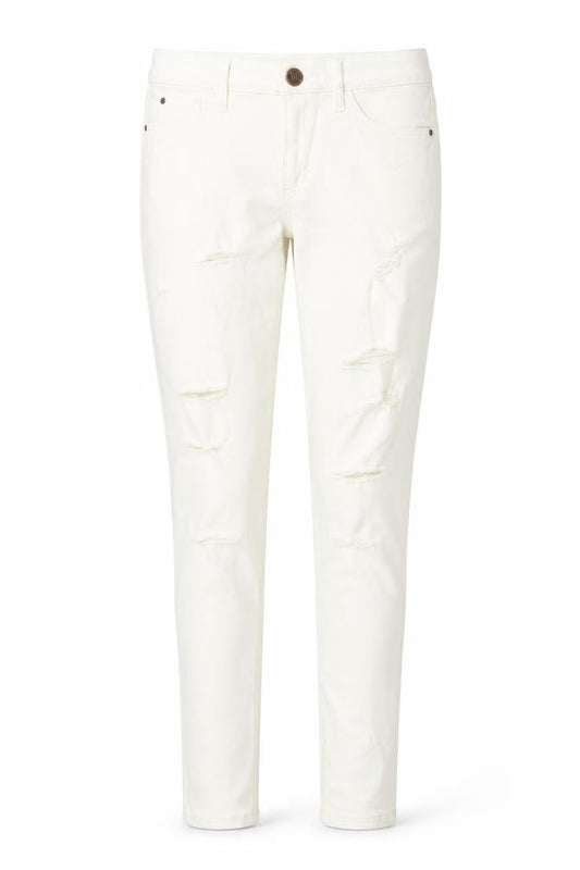 Womens UK Size 12 River Island Regular Fit Skinny Ivory Jeans