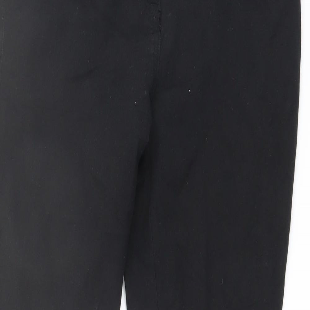 TU Womens Black Cotton Skinny Jeans Size 10 L27 in Regular Button