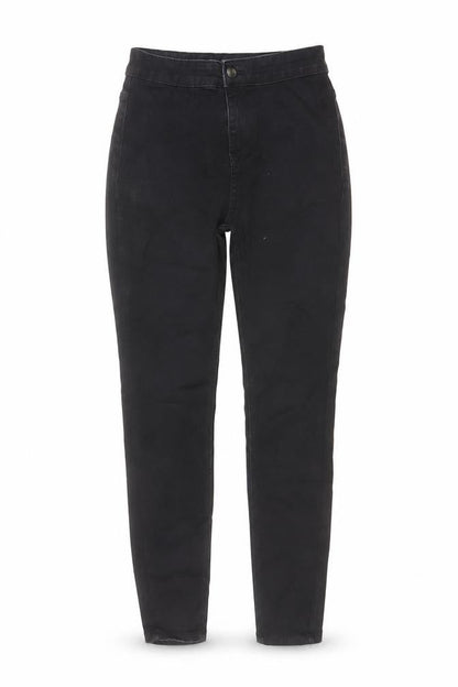 TU Womens Black Cotton Skinny Jeans Size 10 L27 in Regular Button