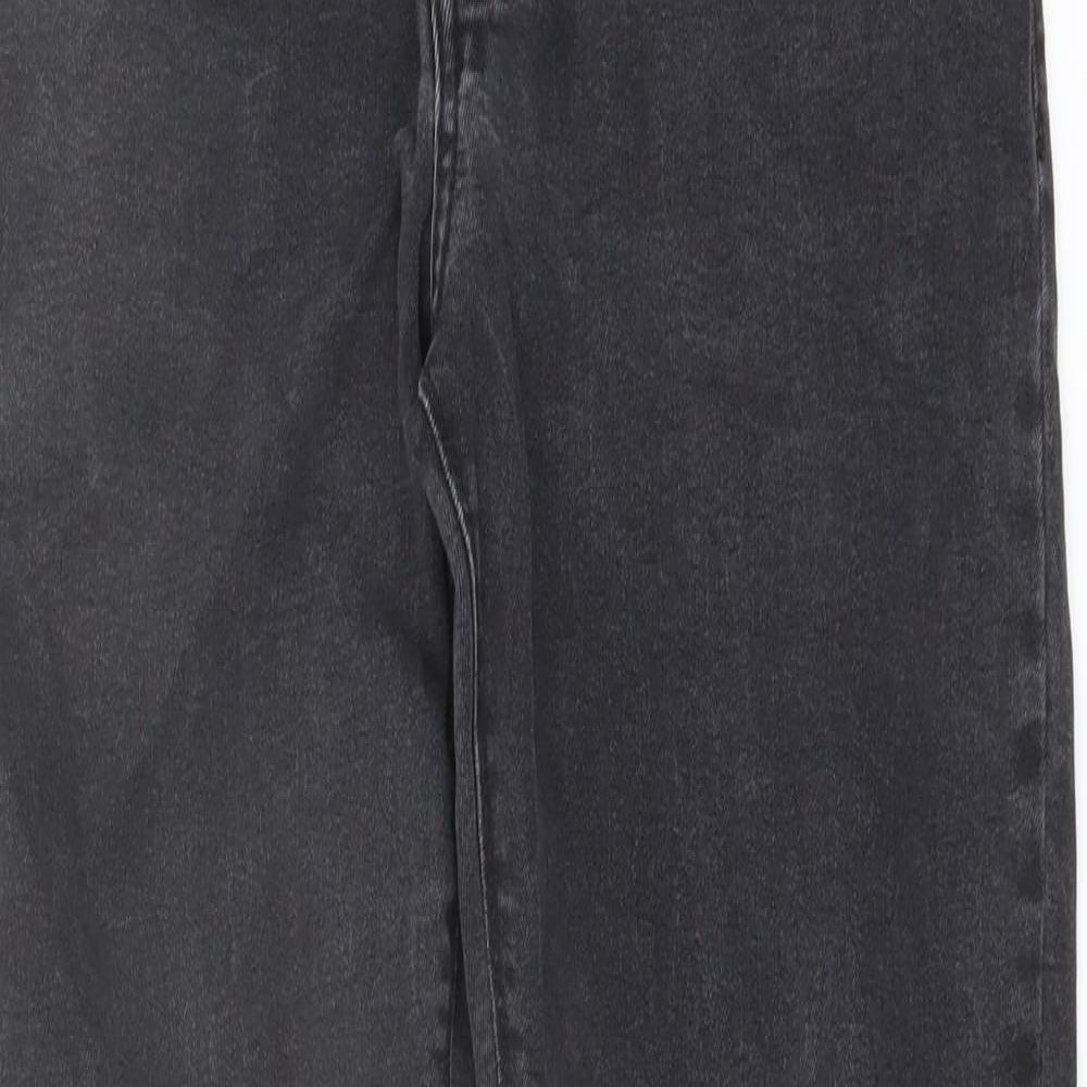 Denim & Co. Mens Grey Cotton Skinny Jeans Size 34 in L34 in Regular Button