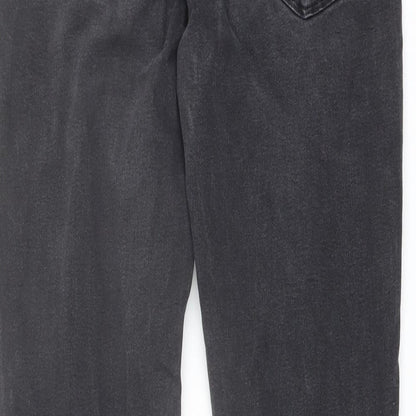 Denim & Co. Mens Grey Cotton Skinny Jeans Size 34 in L34 in Regular Button