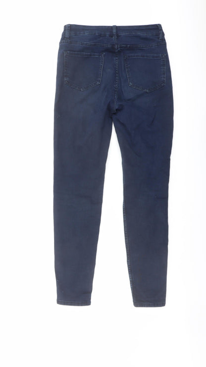 Womens UK Size 8 Marks and Spencer Regular Fit Skinny Blue Jeans