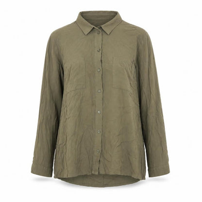 Womens UK Size 12 Divided by H&M Green Basic Button-Up