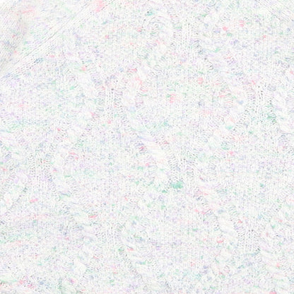 Indigo Womens Multicoloured Round Neck Acrylic Pullover Jumper Size 12