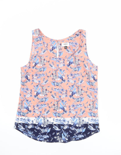Womens UK Size 8 Oasis Pink Basic Tank