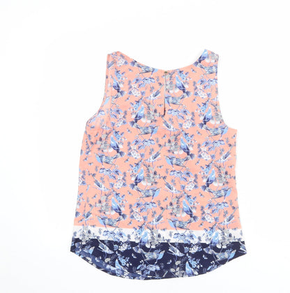 Womens UK Size 8 Oasis Pink Basic Tank