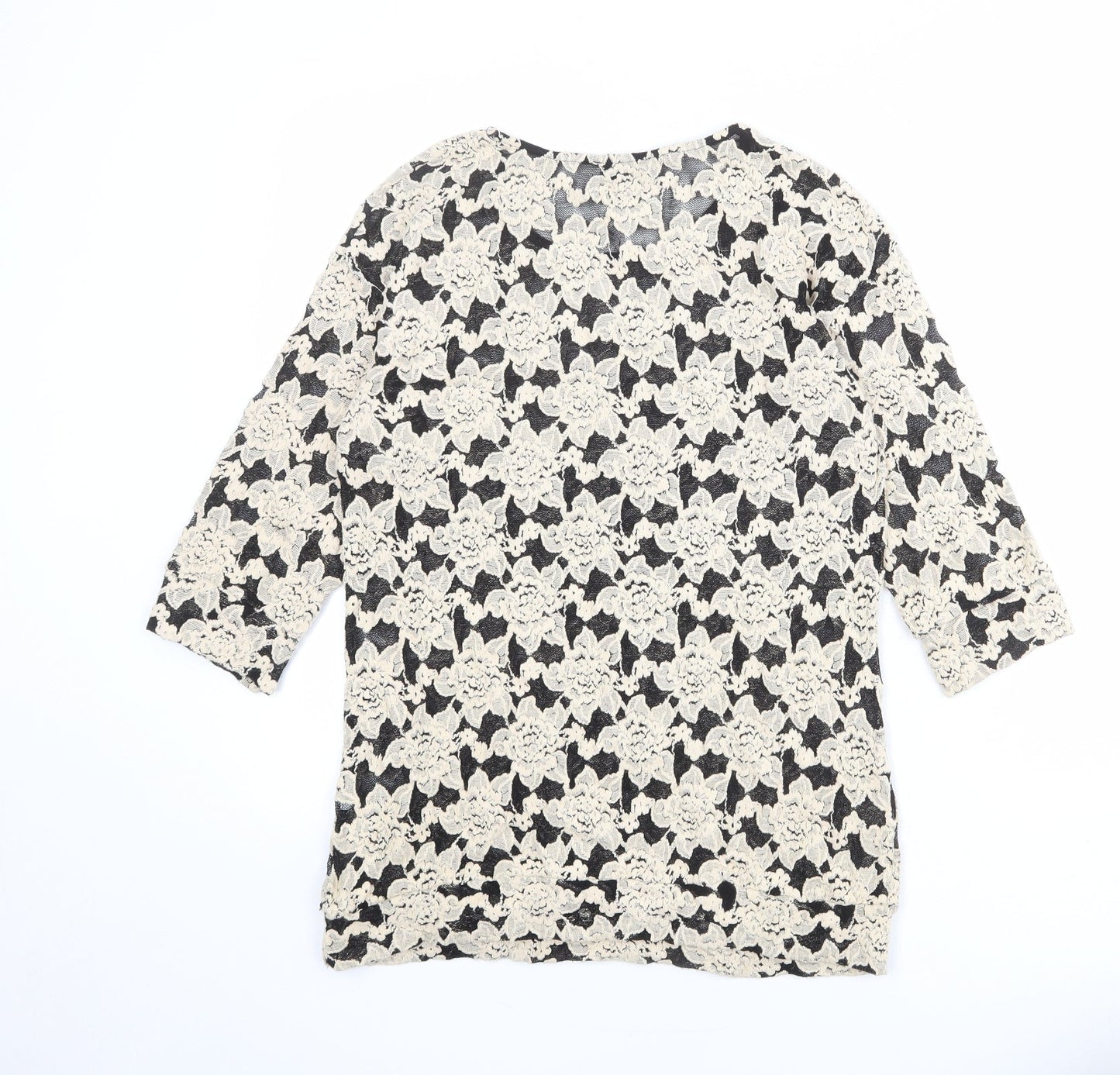 Womens UK Size 10 NEXT Beige Basic Blouse
