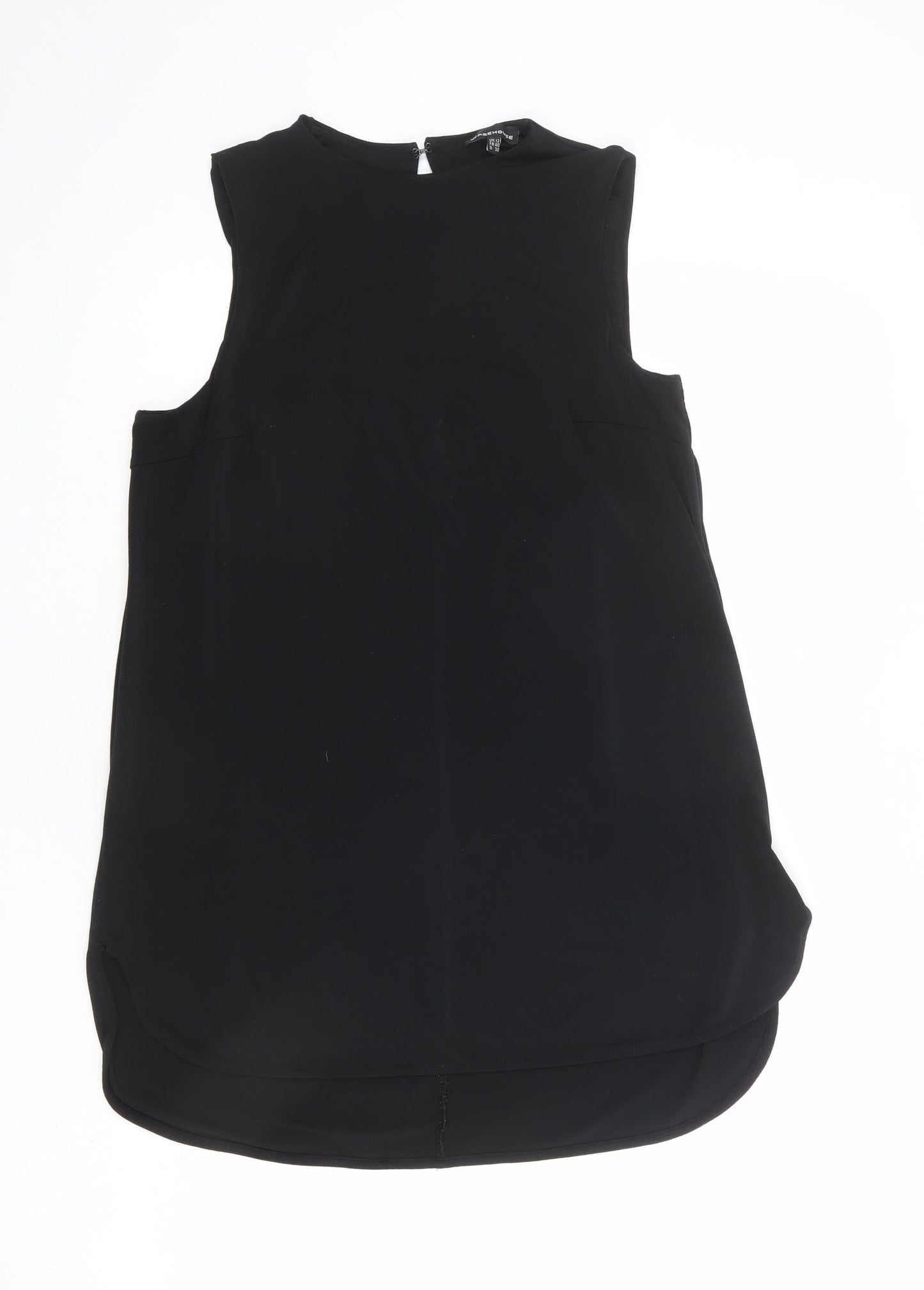 Womens UK Size 12 Warehouse Black Basic Tank