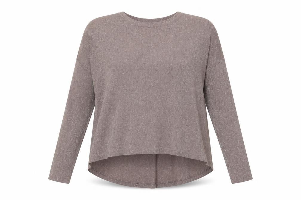 NEXT Womens Brown Round Neck Viscose Pullover Jumper Size 8
