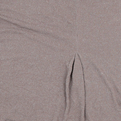 NEXT Womens Brown Round Neck Viscose Pullover Jumper Size 8