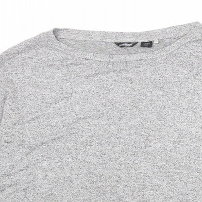 Golddigga Womens Grey Boat Neck Viscose Pullover Jumper Size 12