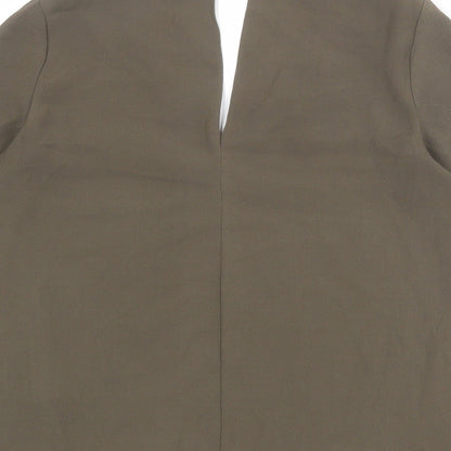Womens UK Size 10 River Island Green Basic Blouse