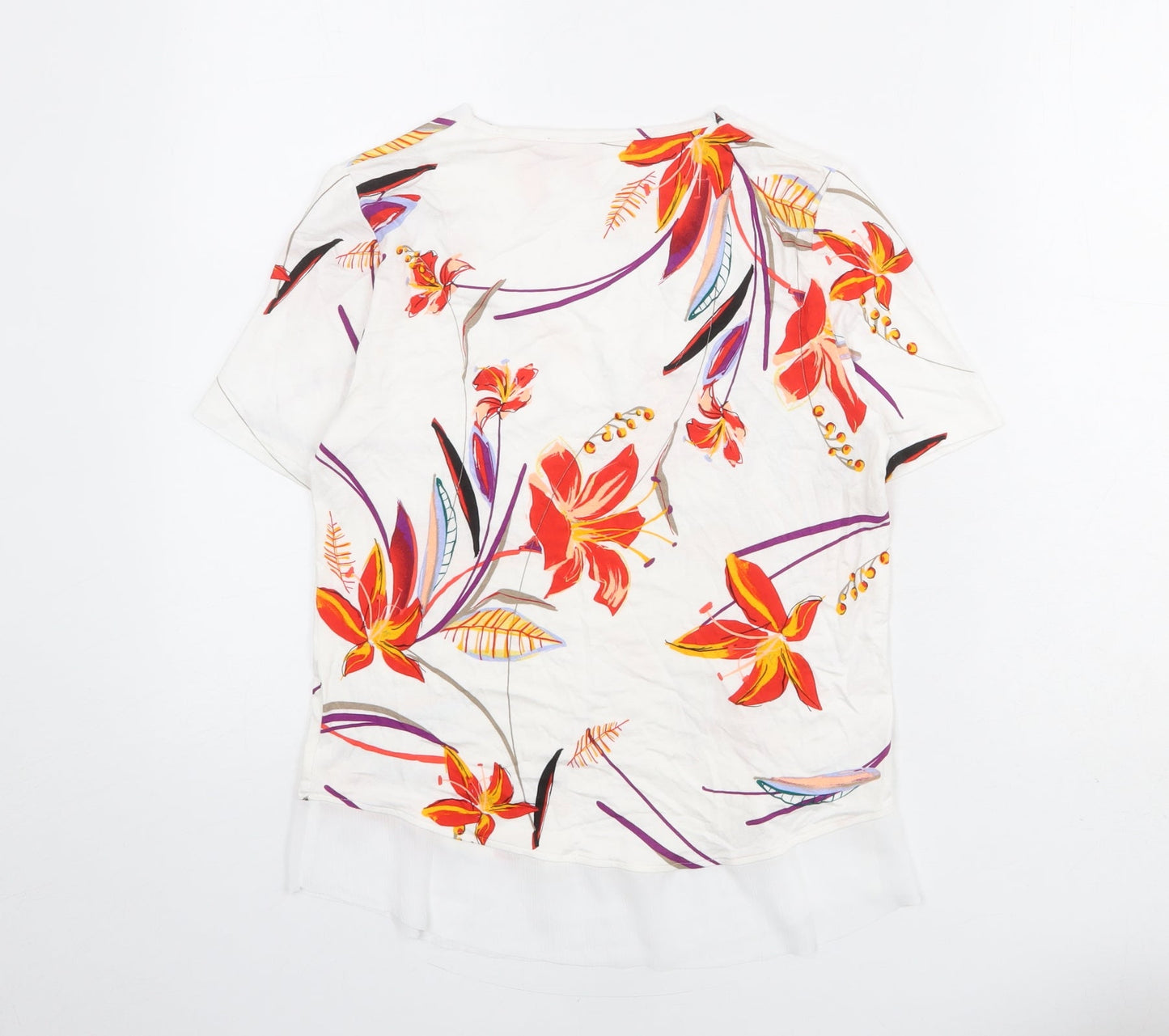 Womens UK Size 6 Marks and Spencer White Basic Blouse