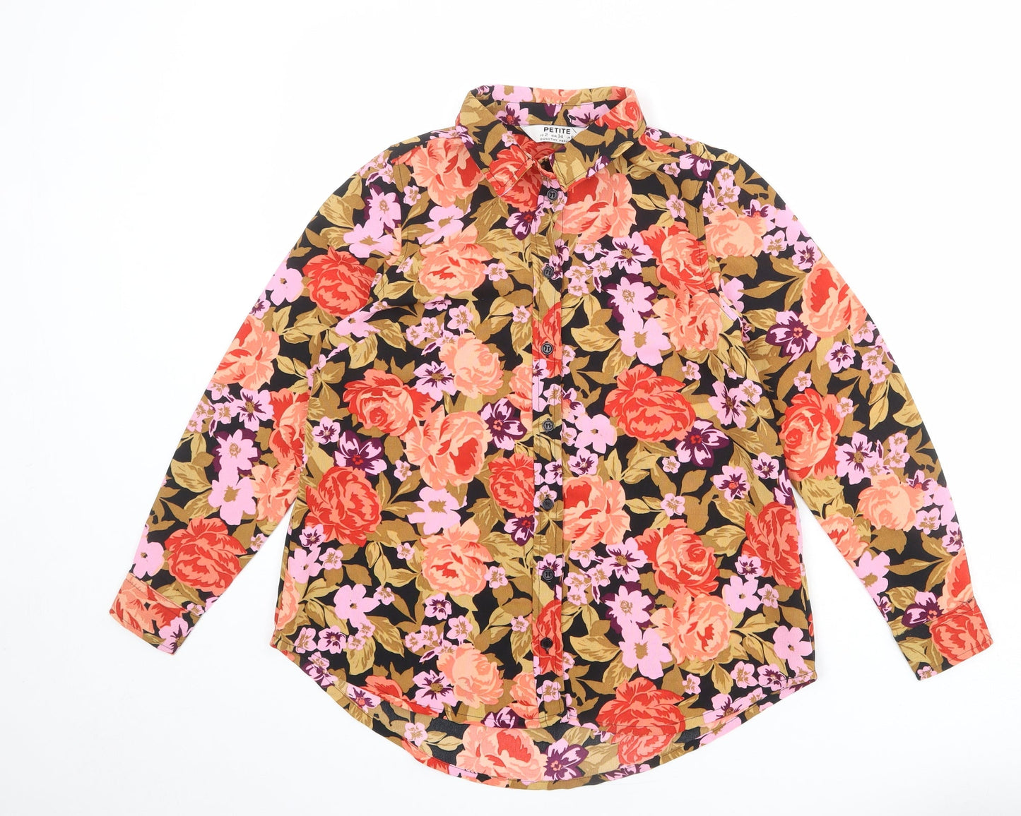 Womens UK Size 6 Dorothy Perkins Multicoloured Basic Button-Up