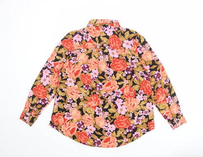 Womens UK Size 6 Dorothy Perkins Multicoloured Basic Button-Up