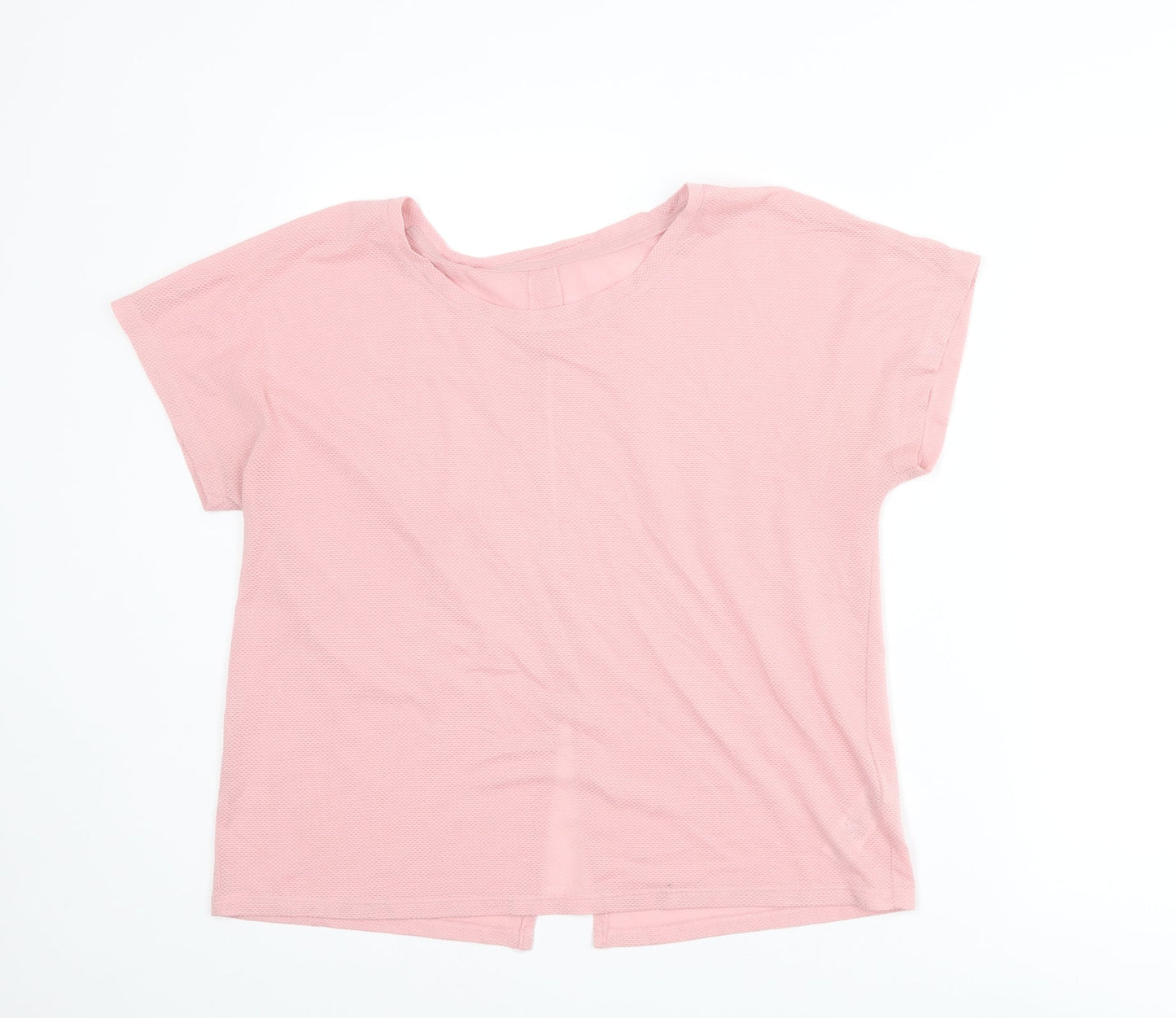 Womens UK Size 10 Marks and Spencer Pink Basic T-Shirt