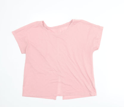 Womens UK Size 10 Marks and Spencer Pink Basic T-Shirt