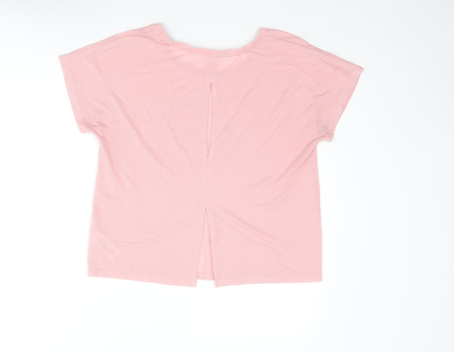 Womens UK Size 10 Marks and Spencer Pink Basic T-Shirt