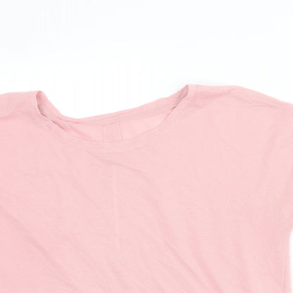 Womens UK Size 10 Marks and Spencer Pink Basic T-Shirt