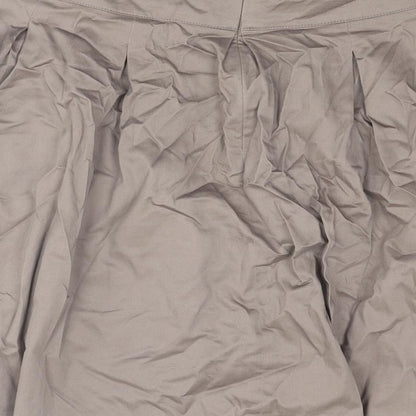 Dorothy Perkins Womens Brown Cotton Tulip Skirt Size 14 Zip