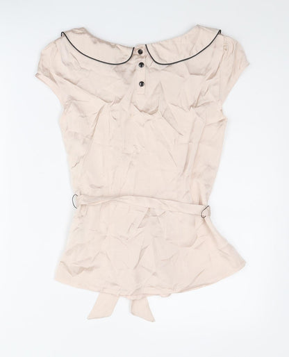 Womens UK Size 6 H&M Pink Basic Blouse