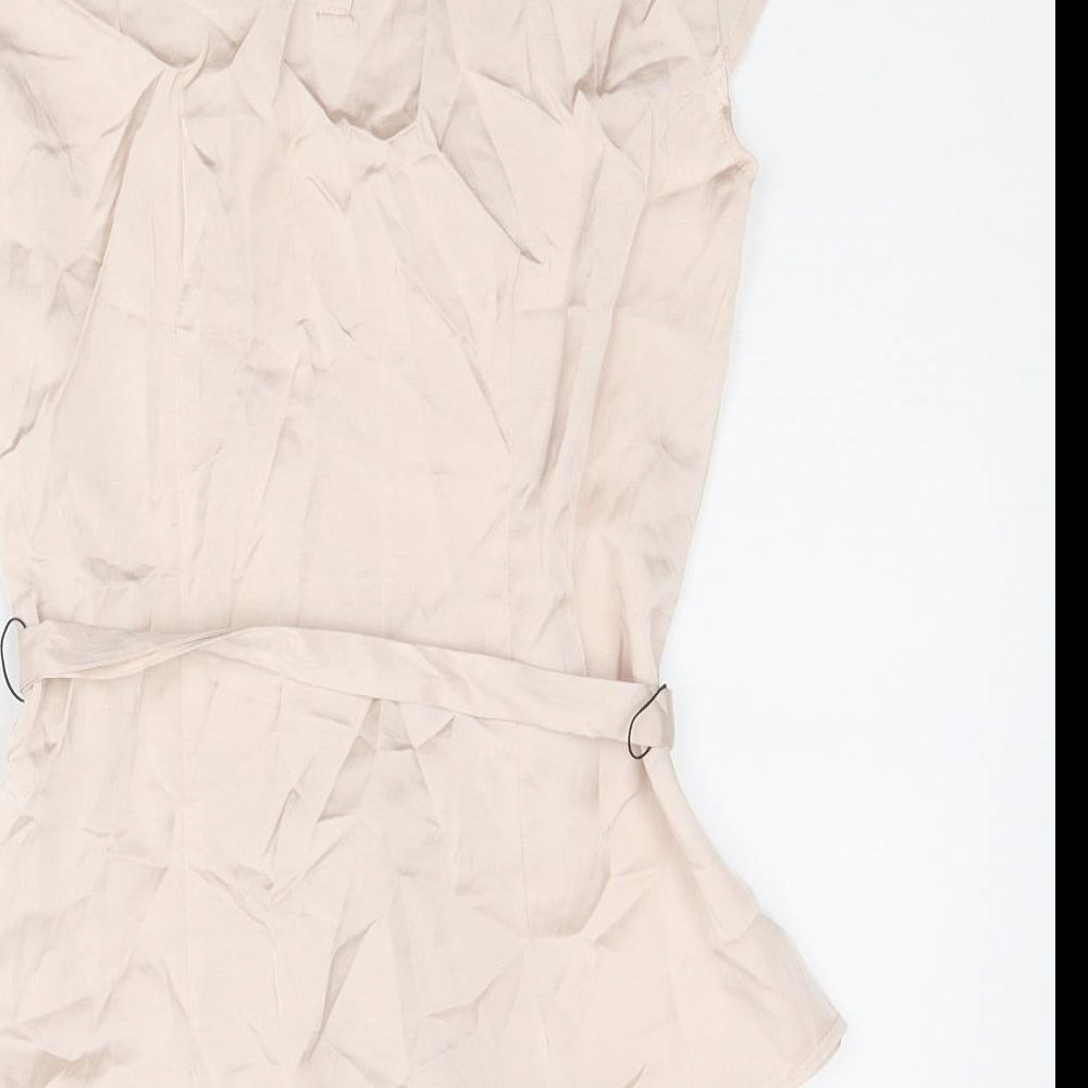 Womens UK Size 6 H&M Pink Basic Blouse
