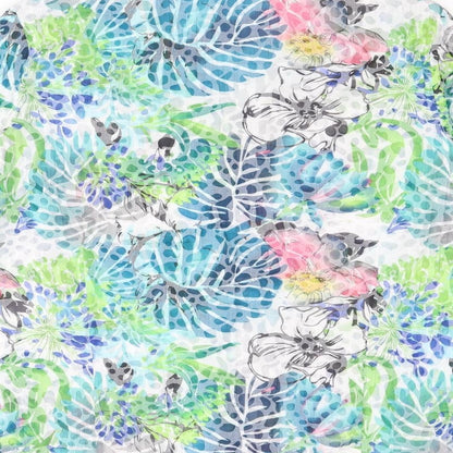 EWM Womens Multicoloured Floral Polyester Basic Button-Up Size 16 Collared