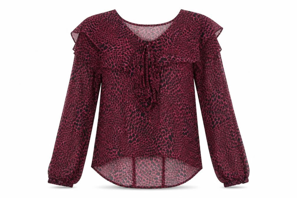 Womens UK Size 10 Topshop Purple Basic Blouse